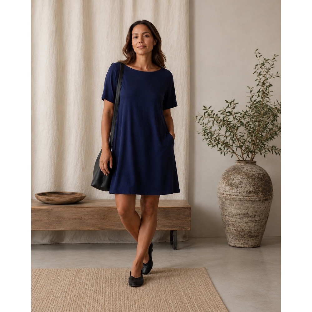 Lafayette 148 New York MINI Dress‎ Women LARGE Quiet Luxury